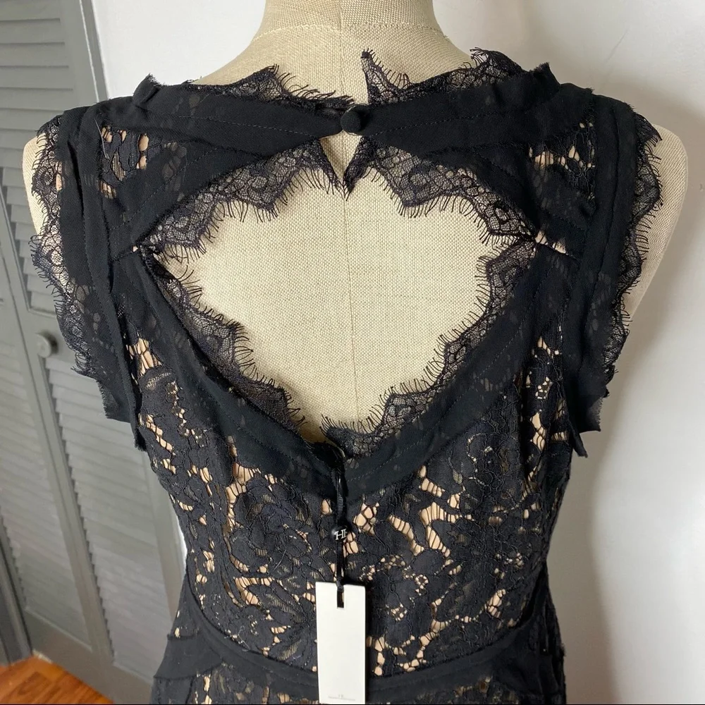 NWT Revolve Heartloom Black Lace Sera Dress - Picture 7 of 7